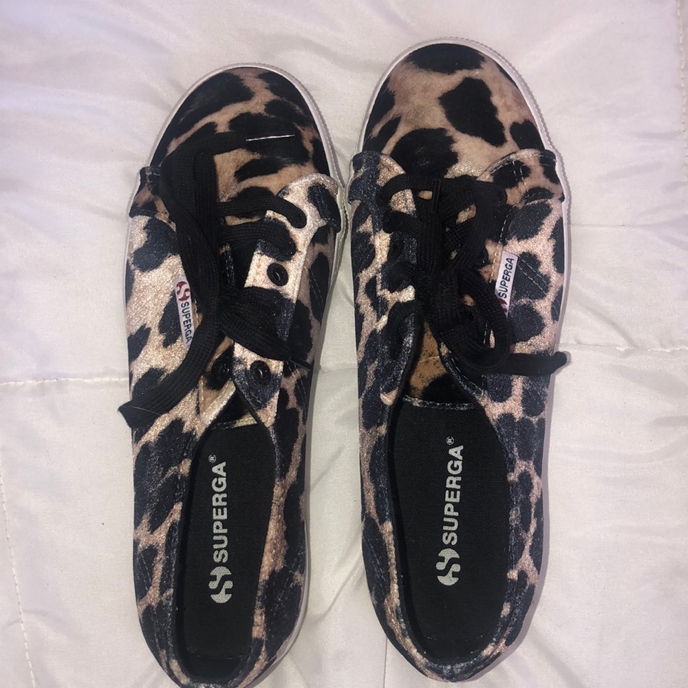 Superga 2790 leopard print flatform 4cm sneakers